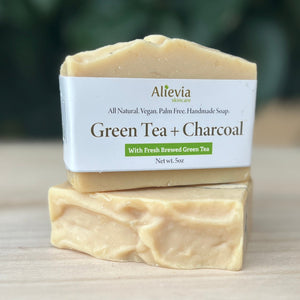 Green Tea and Charcoal Artisan Soap